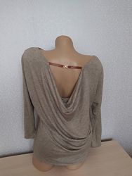 Крутой джемпер с оригинальной спинкой Massimo Dutti