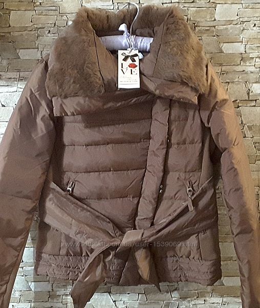 Пуховик,  куртка, Silvian Heach, Італія, UK 14, стьобана куртка