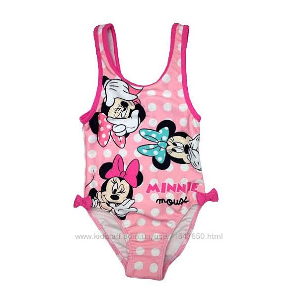 Розовый купальник в горох с Минни Маус для девочки, Disney baby