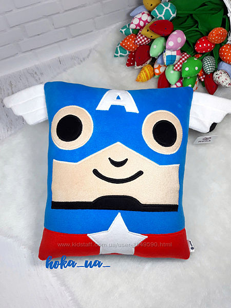 М&acuteяка іграшка - подушка Капітан Америка, Captain America