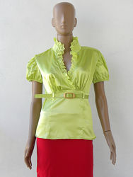 Оригінально пошита салатова блуза 42-й розмір 36-й євророзмір.