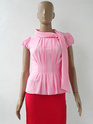Чудова нарядна рожева блуза з підкладкою 42-46 розміри 36-40 євророзміри.