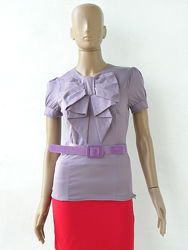 Чудова блуза з поясом кольору фуксії 42-48 розміри 36-42 євророзміри.