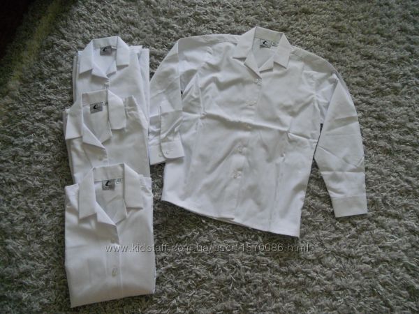 Новые белые рубашки на 78лет качественные