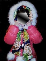 Детское зимнее пальто на девочку 8-9 лет