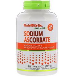 NutriBiotic, Sodium Ascorbate, Содиум Аскорбат, витамин С, 454г