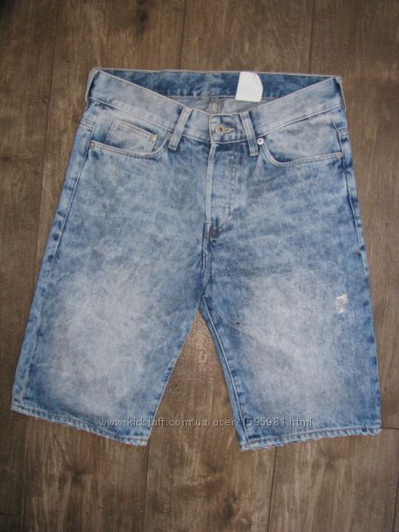 Шорты S мужские джинсовые W28 наш 44 размер Denim H&M