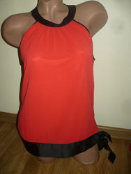 Блуза Блузка красная с черным s. Oliver M