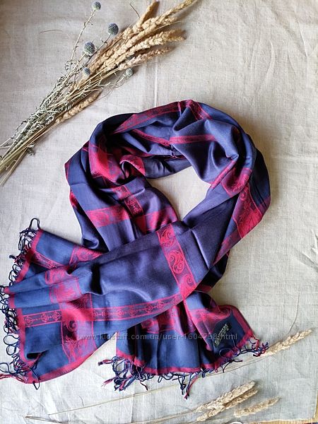 Широкий шарф палантин кашемир 