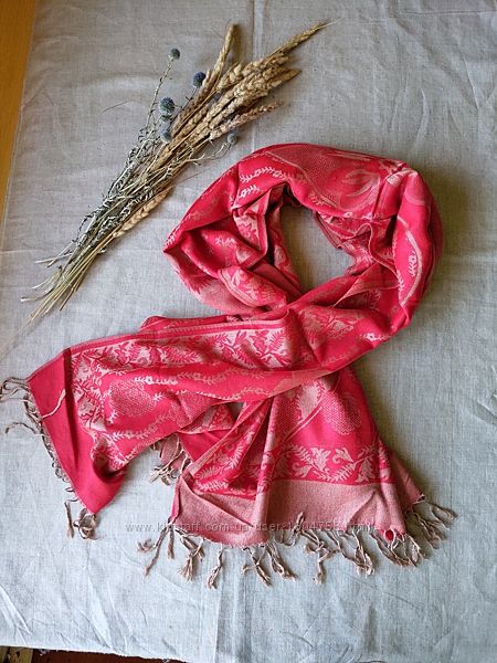 Широкий шарф палантин пашмина