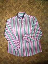 рубашка полоска polo ralph lauren custom fit оригинал размер XL наш 52-54рр