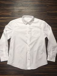 Рубашка белая, школьная George 9-10 лет