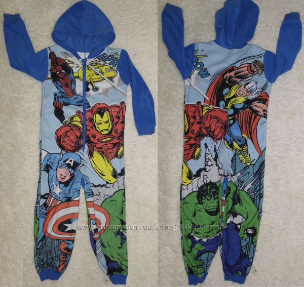 george marvel мстители Avengers Assemble слип кигуруми человечек пижама