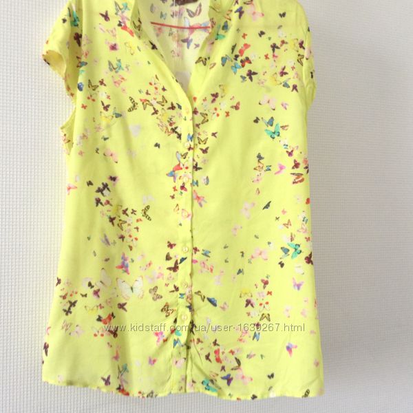 Легкая блузка-рубашка , размер 46