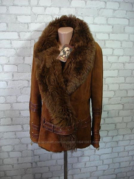 Натуральная дубленка мех тасканы  original shearling  46-48-50 р Турция