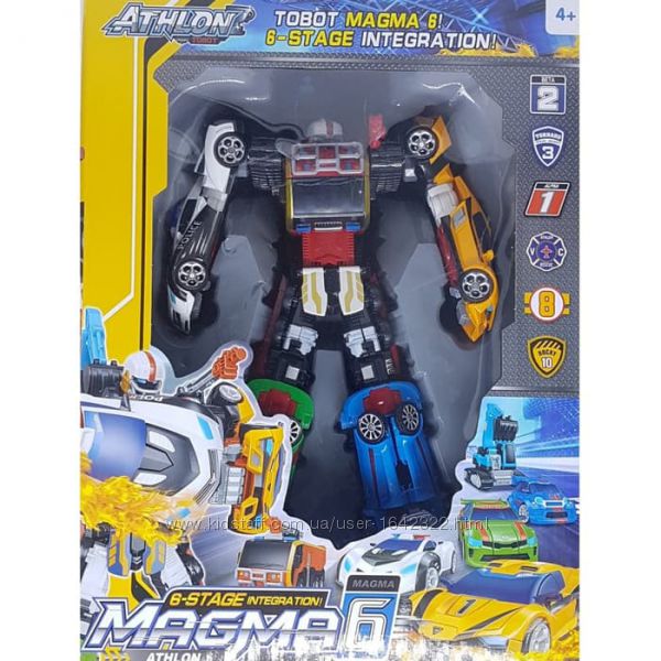 Трансформер 40 см Тобот 7в1 Магма 6 TOBOT Magma 6