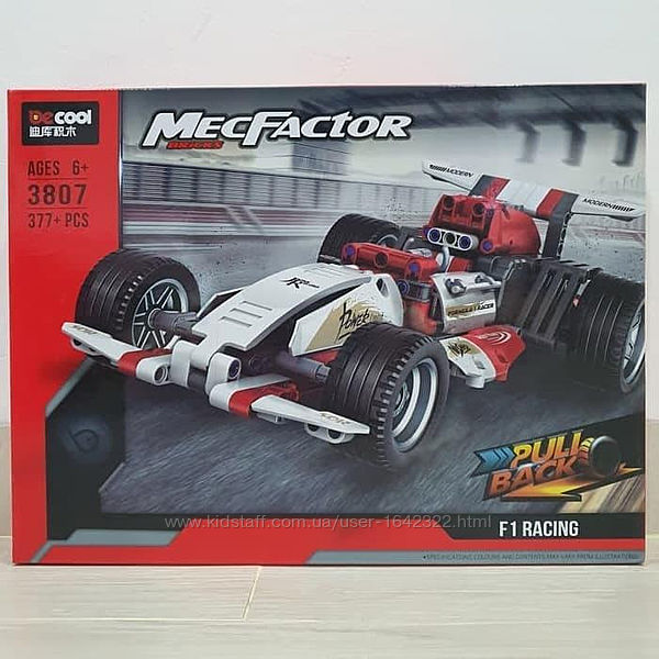 Конструктор Decool 3807 Technic Формула F1 377 деталей