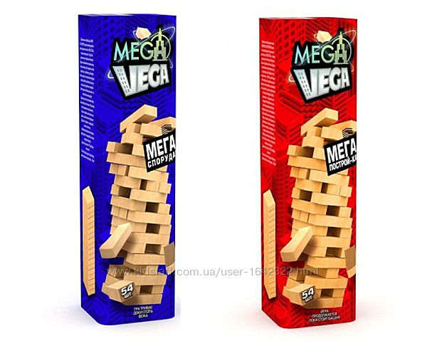 Настольная игра Дженга MeGa VeGa Мега Вега Danko Toys