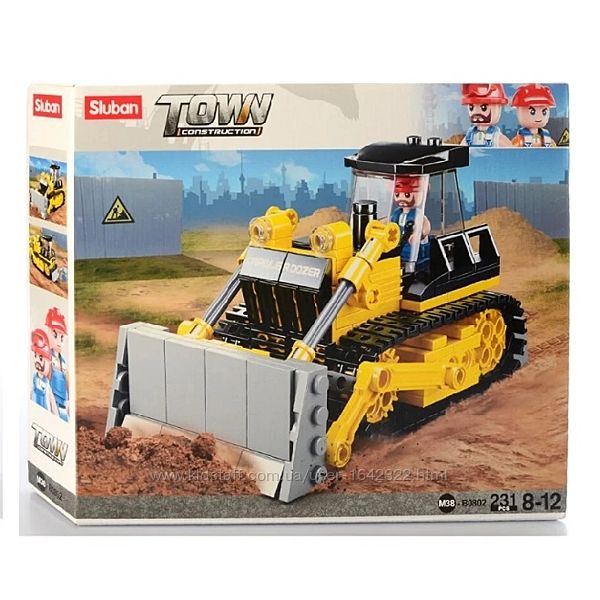 Конструктор Sluban m38-b0802 Бульдозер 231 деталей