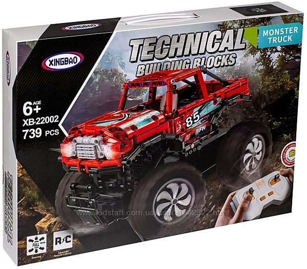 Конструктор XingBao XB-22002 Красный Monster Truck 739 деталей