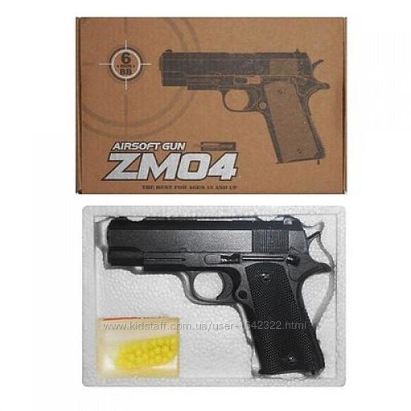 Детский пистолет ZM04 металл