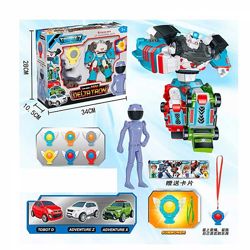 Трансформер q 1908 Тобот Дельтатрон  3 машинки Tobot Deltatron