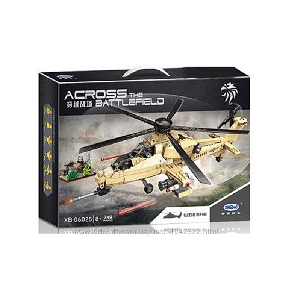 Конструктор XingBao XB-06025 Военный вертолет 749 деталей