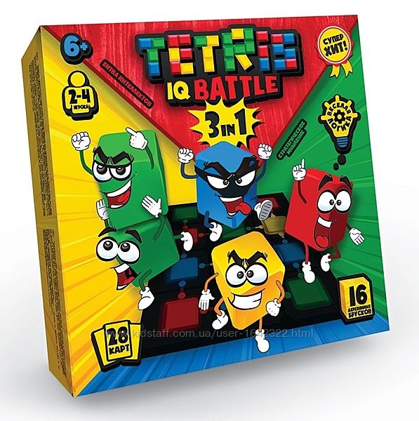 Настольная игра Тетрис IQ Битва 3в1 Danko Toys