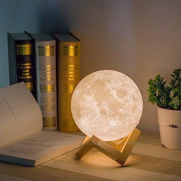Ночной светильник Луна UFT 3D Moon Light сенсорный 5 режимов 15 см