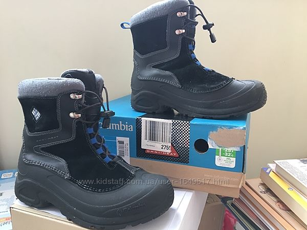 Columbia Youth BUGABOOT Plus зимние ботинки мальчуковые р39-40 стелька 26см