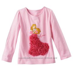 Нежно розовый реглан Disney с объемной юбкой Princess Aurora Jumping Beans 