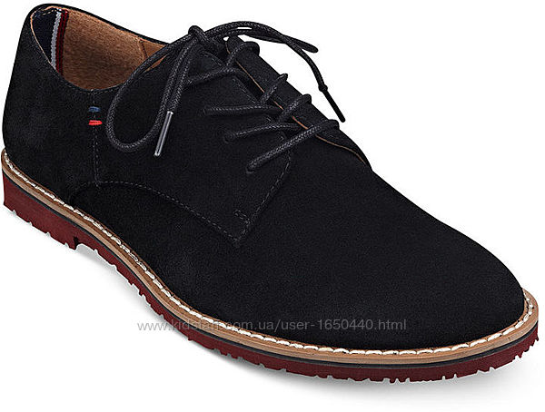 Натуральные замшевые туфли оксфорды Томми Хилфигер Tommy Hilfiger 25,5 см