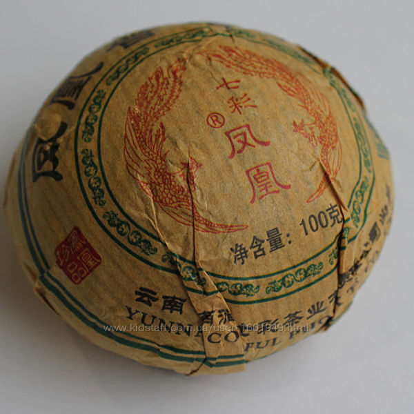 Шу пуэр и Шен пуэр Феникс точа 100 гр. Китайский чай.