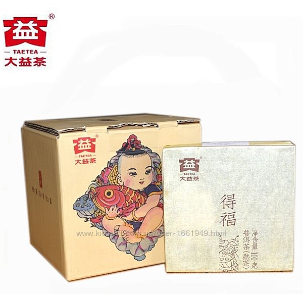 Шу пуэр Дэ Фу Фан Чжуань Дарующий счастье Мэнхай ДаИ Китайский чай