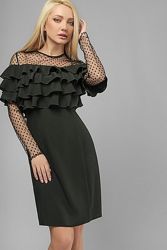 Эффектное черное платье 40-42