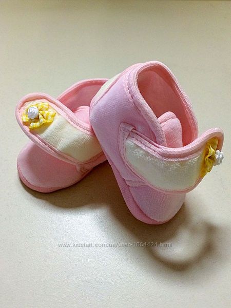 Пинетки новые для девочки 0-12 месяцев Omnia baby