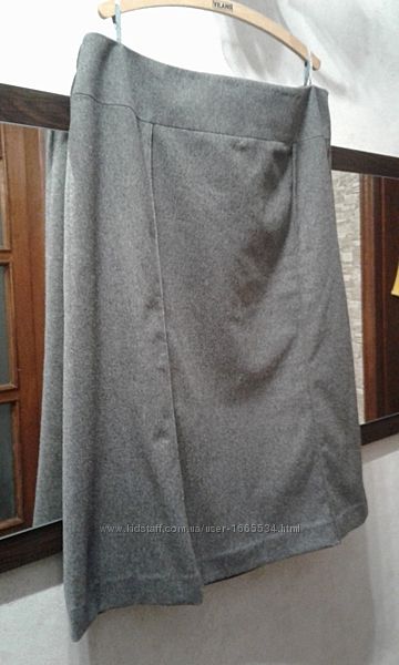 Тёплая, элегантная юбка hirsch 50-52 рр, спідниця 70  шерсть 