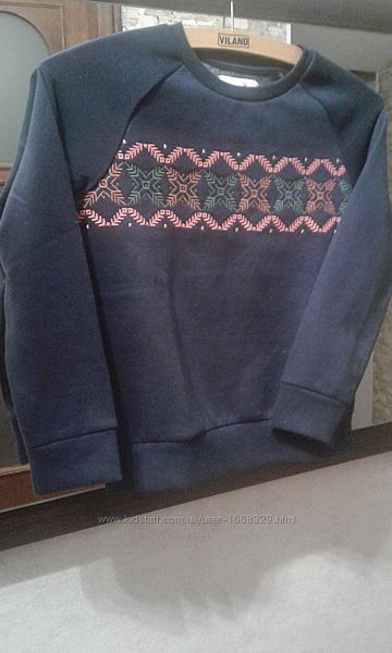 Свитшот, свитер, кофта на флисе, на 7-8 лет