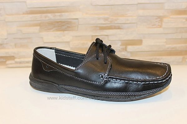 Мокасины женские черные Т162