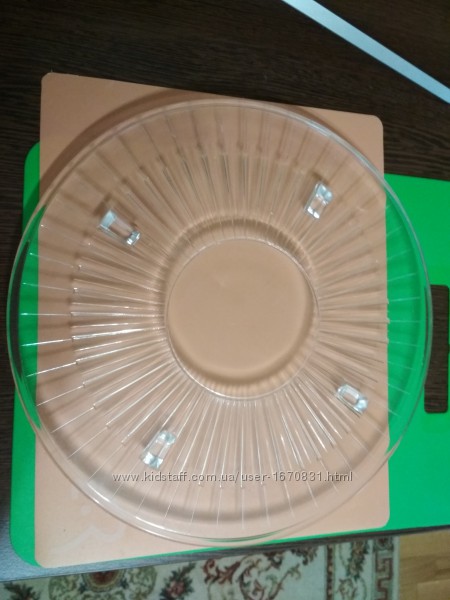 Блюдо-подставка из художественного стекла, Германиядиаметр 30 и 32см