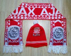 Комплект шапка и шарф футбольного клуба Ajax