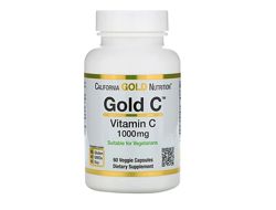 Акция California Gold Nutrition, витамин C, 1000мг, 60шт, витамины США