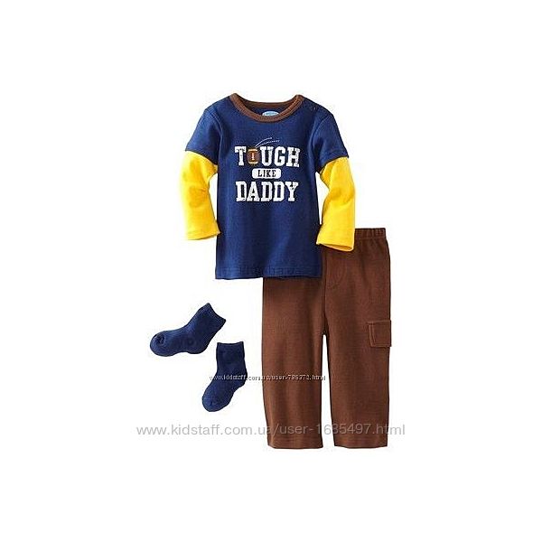 Комплект костюм  Bon bebe футболка, брючки и носки