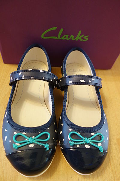 Туфли детские Clarks из натуральной кожи Размер 26