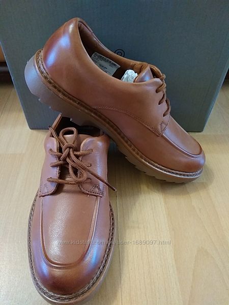 Туфли школьные подростковые Clarks Размер 35,5 Натуральная кожа