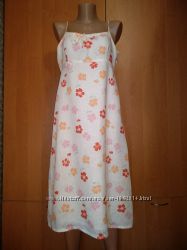 Очаровательное льняное платье сарафан лён Пог 46 см.