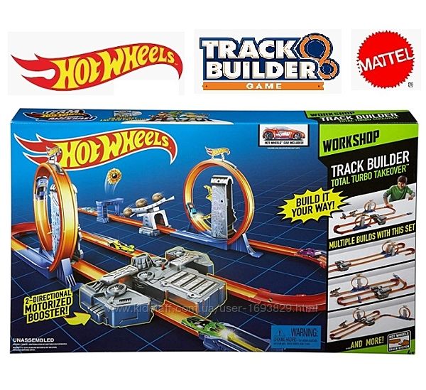 Mattel Hot Wheels Total Turbo Takeover Track Set BGX89 Хот Вілс