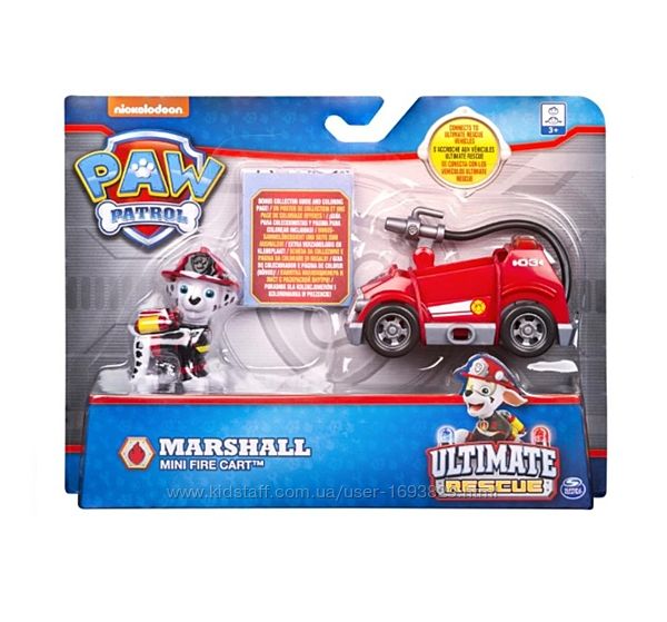 Paw Patrol Marshall&acutes Ultimate Rescue Mini Fire Cart Щенячий Патруль М