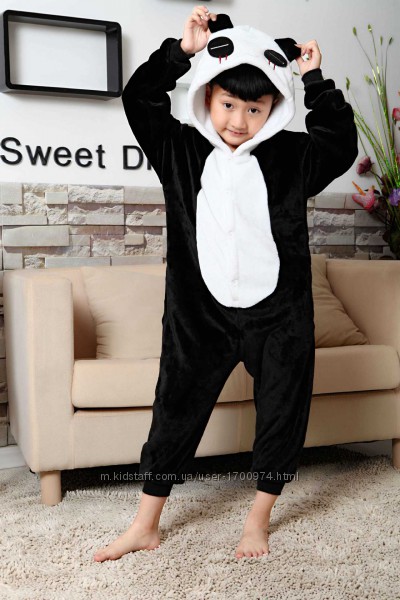 Кігурумі Піжама Пандочка Костюм кигуруми пижама Панда для дівчинки хлопчика