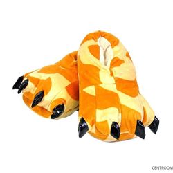Тапки лапки коготки Оранжевые / Тапочки-игрушки для кигуруми с коготками